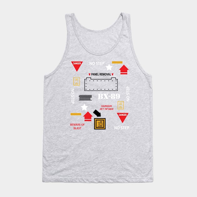 GI JOE inspired Decal TEE Tank Top by Illustratorator